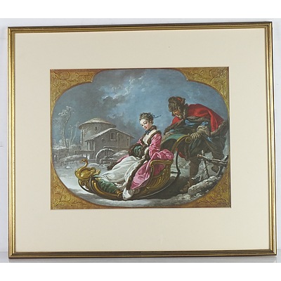 Set of Four Francois Boucher The Four Seasons Offset Prints