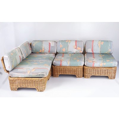 Retro Cane Modular Lounge Suite
