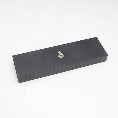 Georg Jensen 1977 Silver Gilt and Enamel Year Spoon