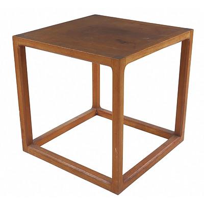 Danish Teak Square Side or Lamp Table