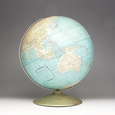 Vintage Rand McNally World Globe