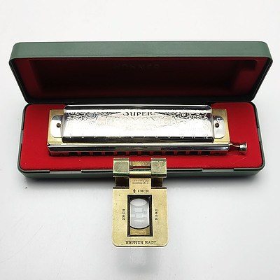 Wade Shaving Mug, A Franks Magnifying Glass, Hohner Harmonica and A Vintage Desk Calendar 