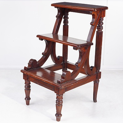 Reproduction Victorian Style Library Step