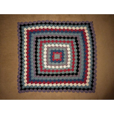 Hand Crotcheted Bavarian Blanket