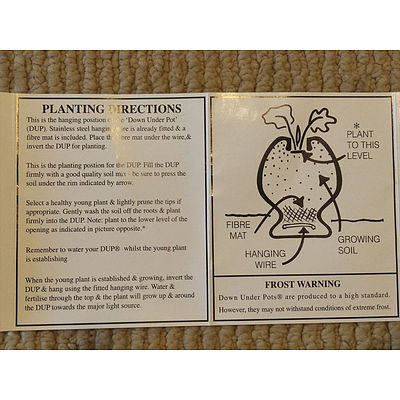 Upside Down Hanging Planter by Down Under Pots