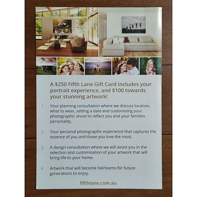 $250 Fifth Lane Photography Voucher