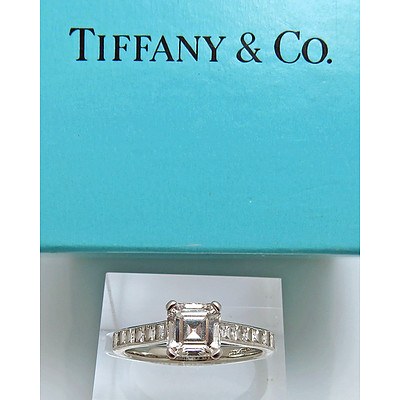 Tiffany 1.06ct Diamond Ring. Platinum.