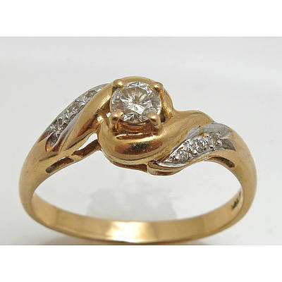 14ct Gold Diamond Ring