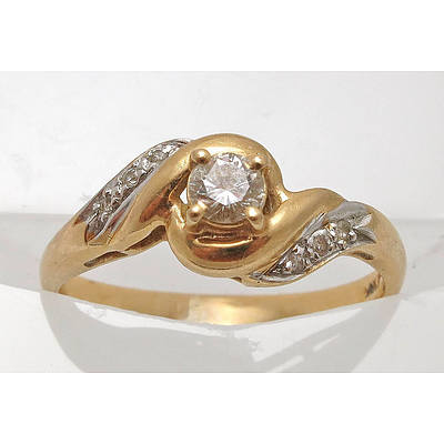 14ct Gold Diamond Ring