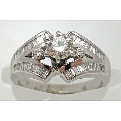 18ct White Gold Diamond Ring