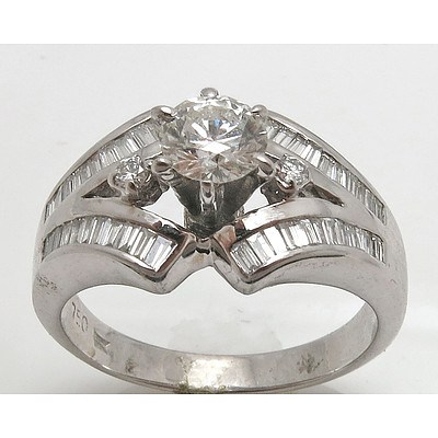 18ct White Gold Diamond Ring
