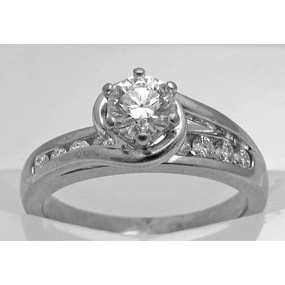 18ct White Gold Diamond Ring