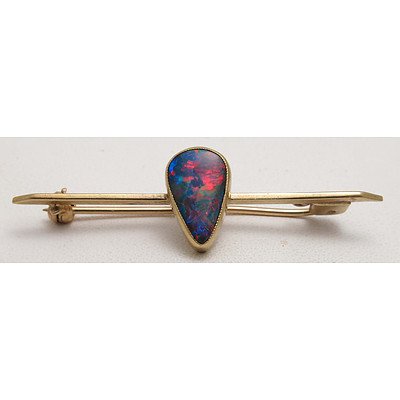 Vintage 9ct Gold Australian OPAL Brooch