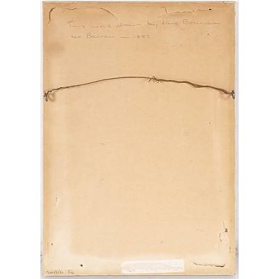 Jane Barrow (Dates Unknown) Portrait of Lady 1882, Pencil Heightened with Gouache