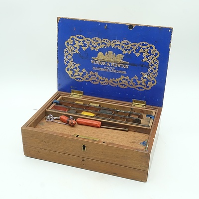 Late Victorian London Winsor & Newton Watercolour Box