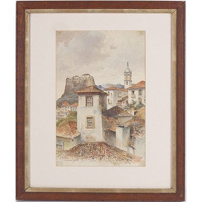 Hans Nowack (Austrian 1866-1918) Madeira, Watercolour