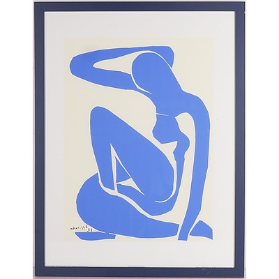 Henri Matisse (1869 - 1954) Nu Bleu I 1952 Silkscreen Print