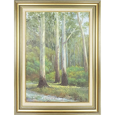 Murray Bishop (1919-) Tall Timbers of the Grampians (Victoria) Oil on Board