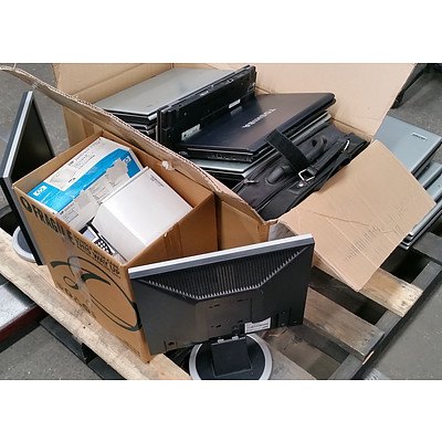 Bulk Lot of Assorted IT Equipment - Laptops, Monitors & Mobile Phones