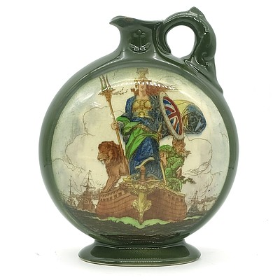 Royal Doulton Britannia Dewar's Whisky Flask, Rd 670019
