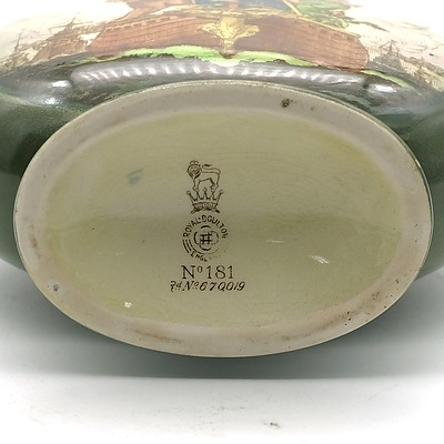 Royal Doulton Britannia Dewar's Whisky Flask, Rd 670019