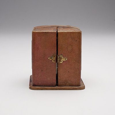 Vintage French Brass Cased Traveling Alarm Clock