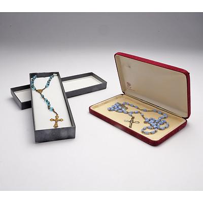 Group of Rosary Beads and Crucifixes