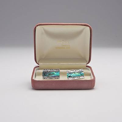 Pair of Gents Cufflinks with Paua Shell