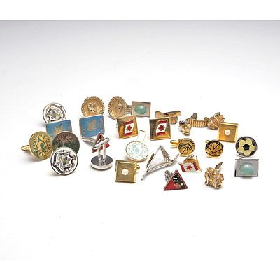 Twelve Pairs of Gents Cufflinks,