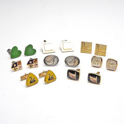 Eight Pairs of Gents Cufflinks