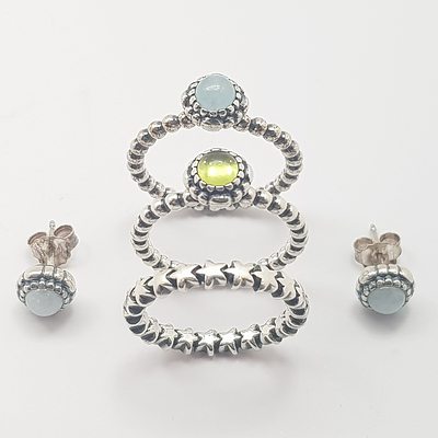 Genuine Pandora Rings and Earrings