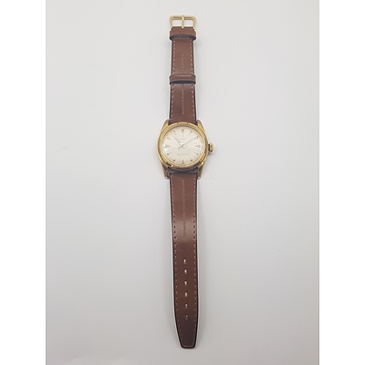 Vintage Rolex Tudor Oyster Wrist Watch with leather Band Circa 1970's