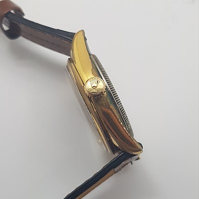 Vintage Rolex Tudor Oyster Wrist Watch with leather Band Circa 1970's