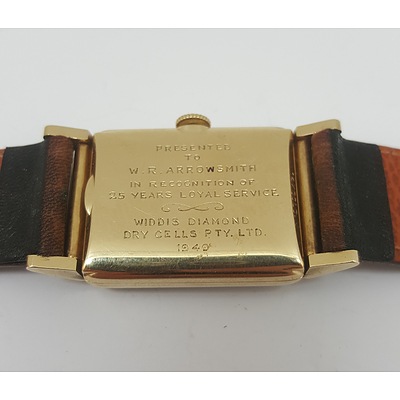 1960's Hamilton 14ct Yellow Gold Men's Wrist Watch in Original Case