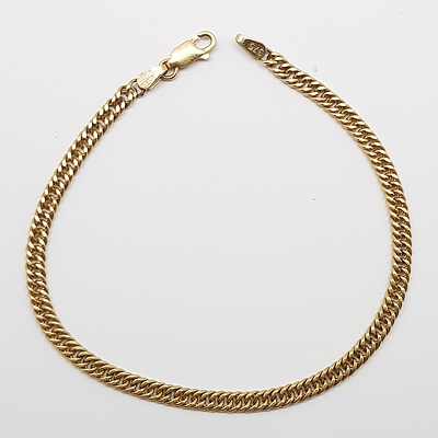9ct Yellow Gold Herringbone Link Bracelet