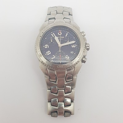 Sector 300 Chrono Quartz Wrist Watch with Original Sector Band (Swiss Made)