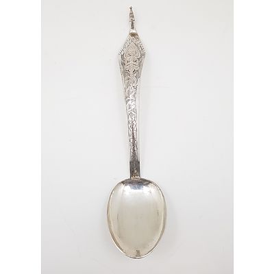 Thai Sterling Silver Bowl Made by Chinese Silversmiths, Probably Bangkok, 370g