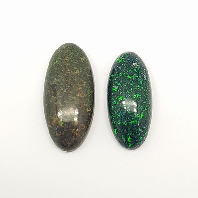 Solid Black Opal Matrix and Solid Opal Matrix