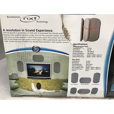 StudioAcoustics SA1000FP Flat Panel Home Theatre Speaker System - Brand New