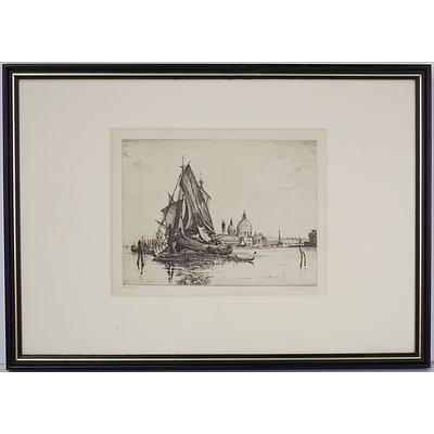 Edgar James Maybery (British 1887-1964) (A Simes nom-de-plume) Venice, Etching