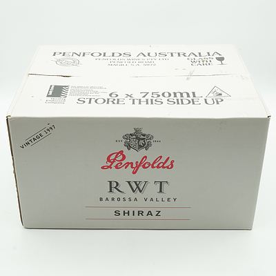 Case of Six Penfolds Vintage 1997 Shiraz RWT Barossa Valley 750ml
