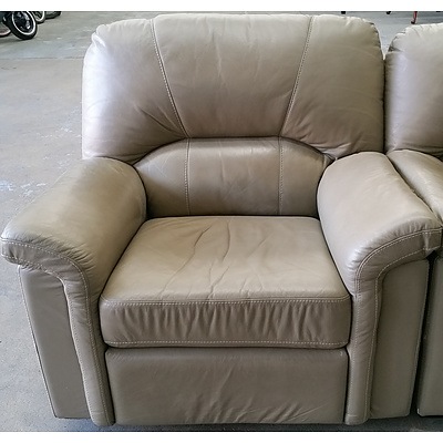 Kougi Furniture Grande Three Piece Leather Lounge Suite