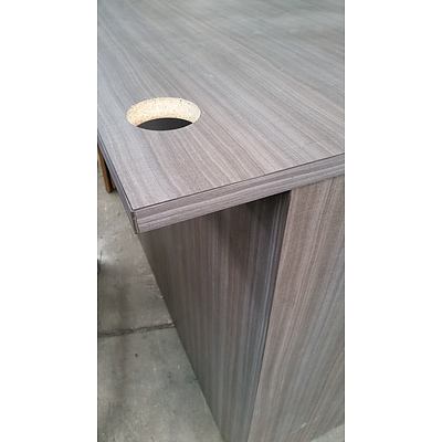 Grey Beech Veneer Credenza