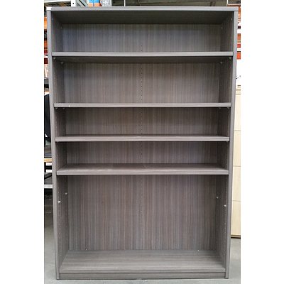 Grey Beech Veneer Bookshelf