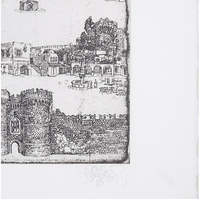 Jorg Schmeisser (1942-2012) Rhobos 1981, Limited Edition Etching, 21/80