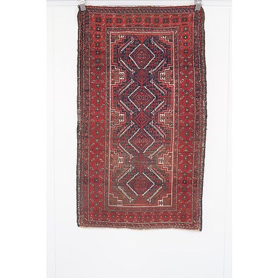 Old Persian Tribal Baluch Rug