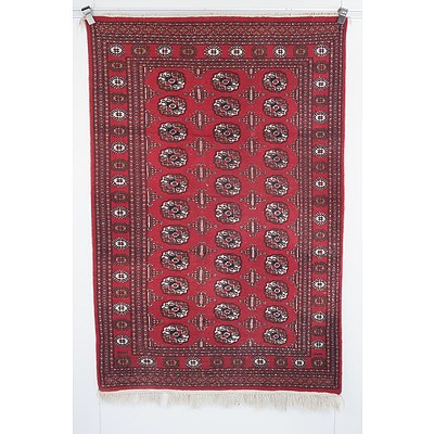 Hand Knotted Wool Pile Bokhara Rug