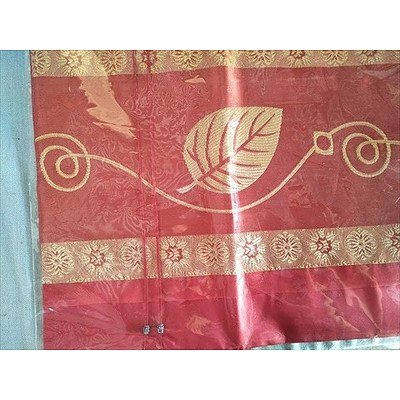 Assorted homewares including vases, placemats, cushion cover and coasters