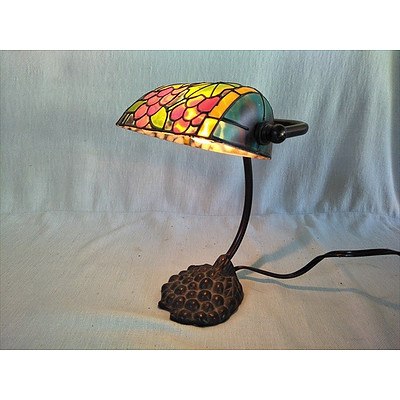 Colourful Banker style lamp (working)