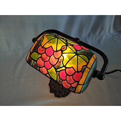 Colourful Banker style lamp (working)